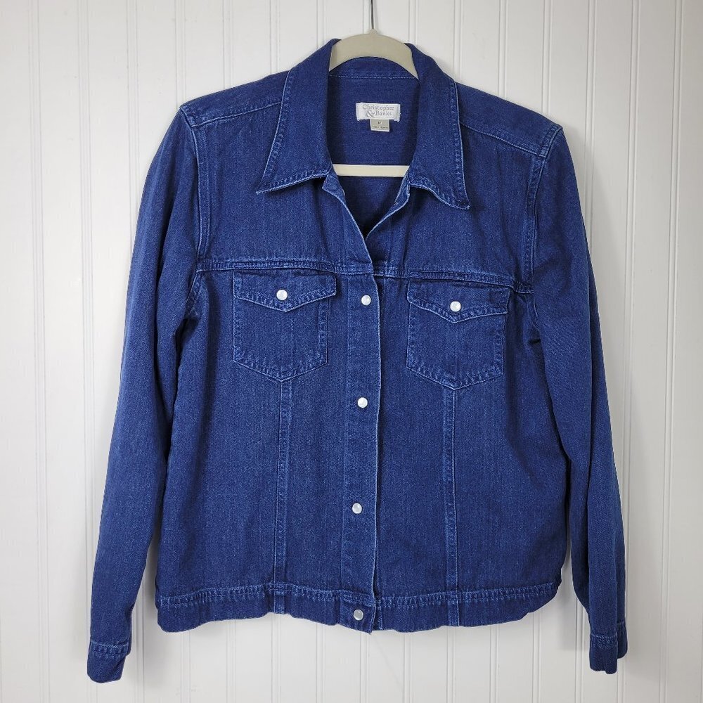 Christopher & Banks Jean Jacket Women's Size M